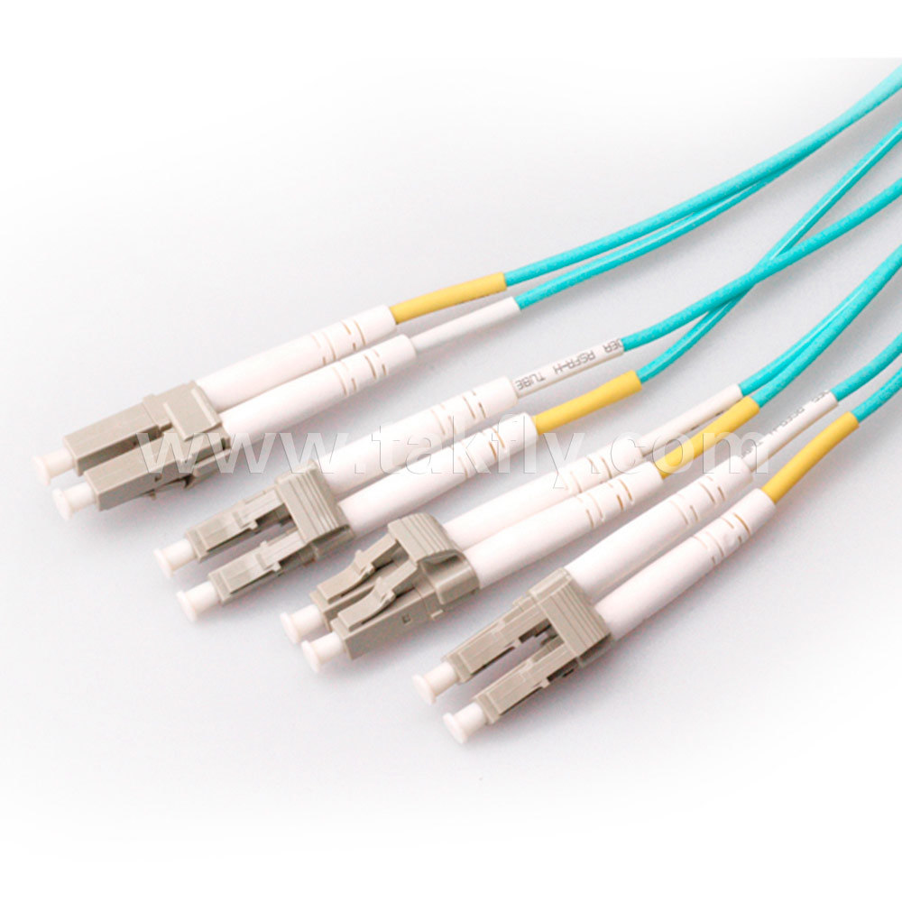 MPO-LC Fanout Breakout 2.0mm 3.0mm Fiber Optic Patch Cord