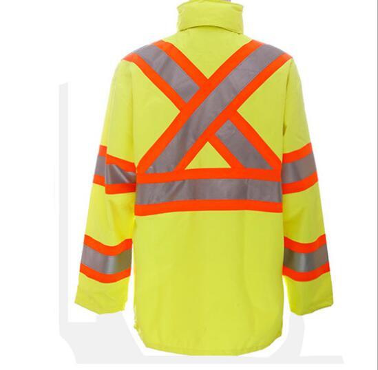 100% Polyester Raincoat Luminous Waterproof Protective Clothing