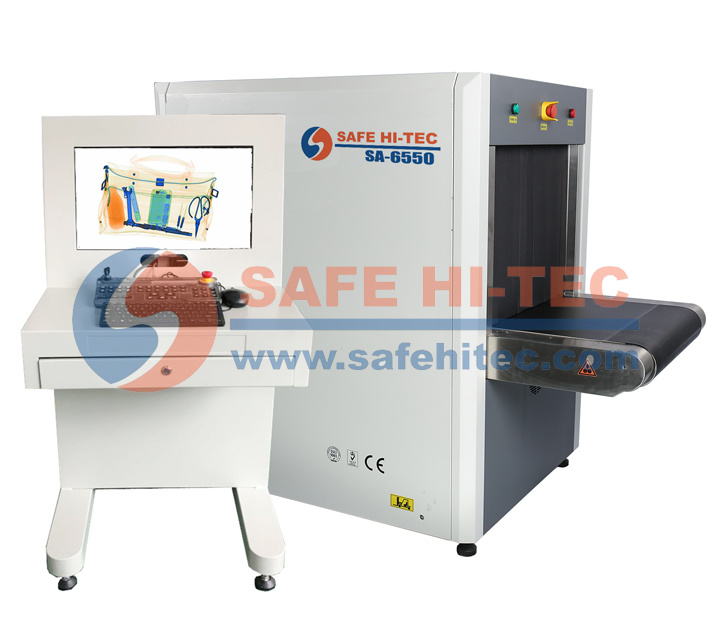 Middle Size X Ray Luggage Inspection System Security Airport Baggage Scanner SA6550(SAFE HI-TEC)