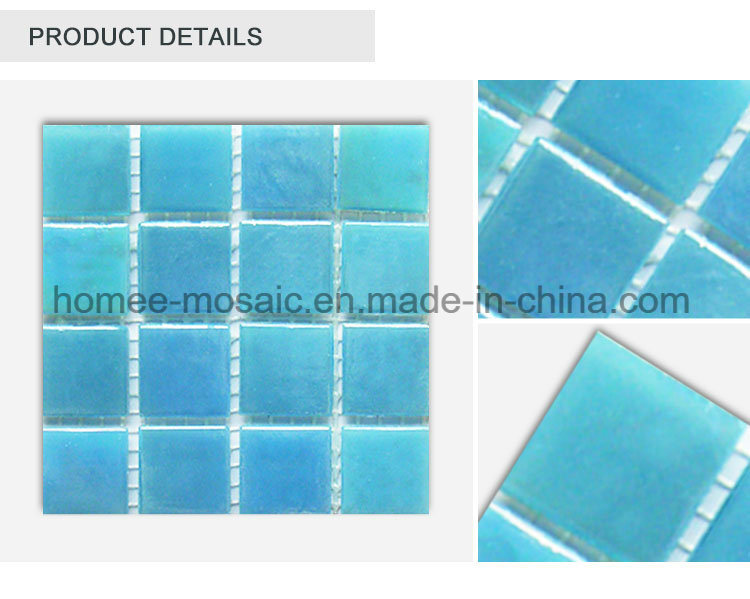 Square Shape 20X20 Glass Mosaic Outdoor Swimming Pool Tiles