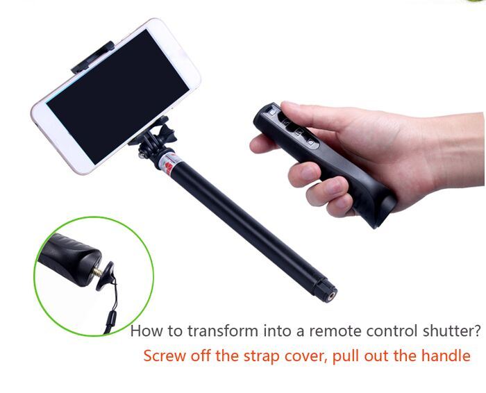 Bluetooth Selfie Stick Monopod Selfie Kits Pack Zoom Button Momopod Rk88e (OM-RK88E)