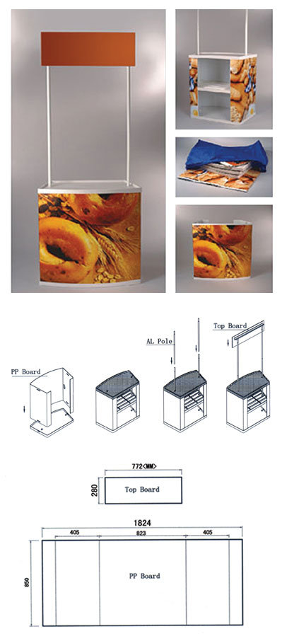 Portable Big Size Plastic Promotion Table (PM-02)