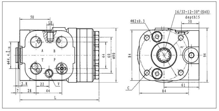 Komatsu Tractor Hydraulic Steering Gear