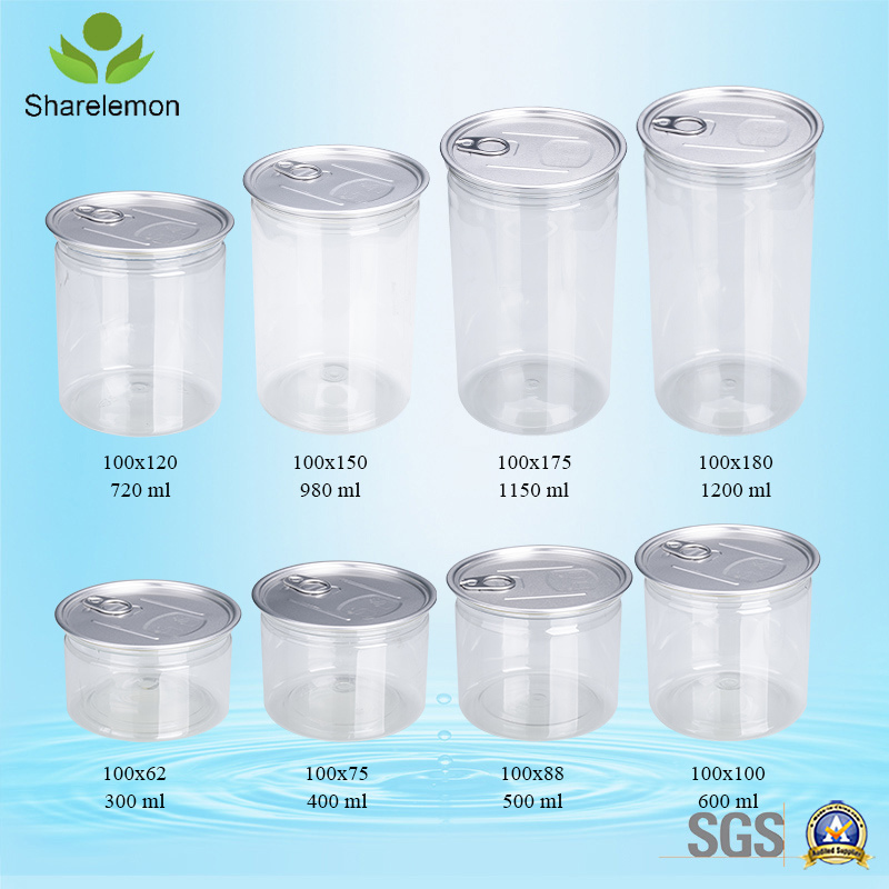 300ml Plastic Food Grade Jar with Cap for Food Storage