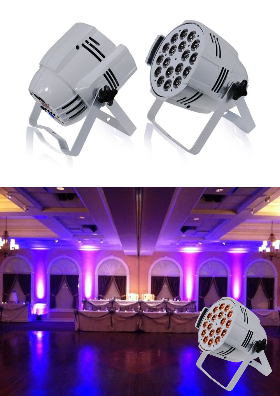 USA Warehouse Stock 18*18W 6in1 Rgbaw UV LED PAR Light Wireless LED PAR Light Stage Lighting