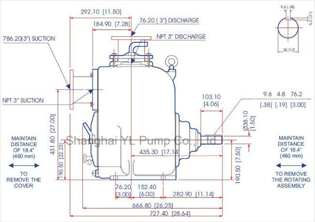 End Suction Self Priming Sewage Pump with Mechanical Seal