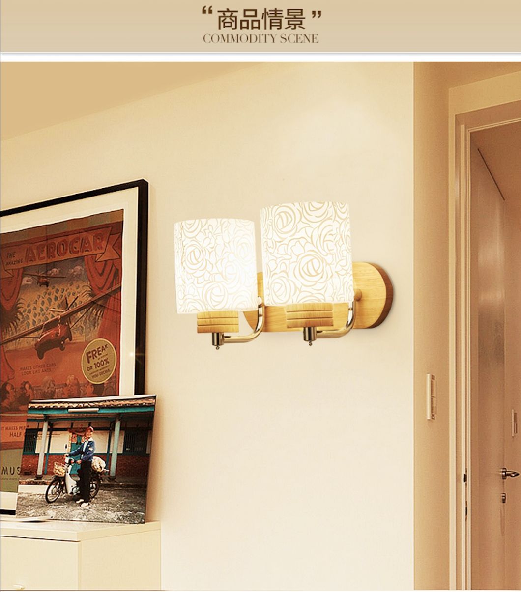 Modern Double Steel Indoor RoHS Wall Lamp