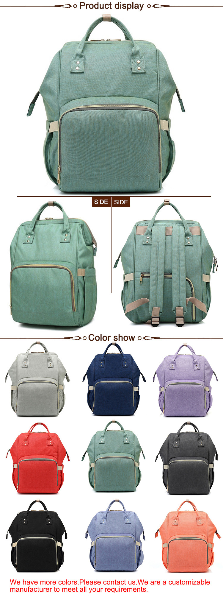 New Fashion Diaper Bags Mummy Bag