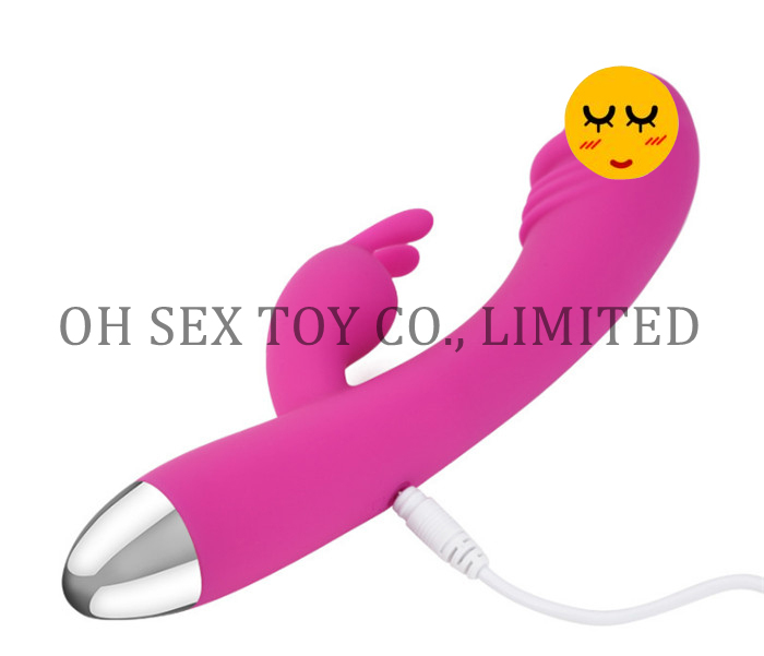 Silicone Rabbit Vibrator Sex Toy for Women Masturbation