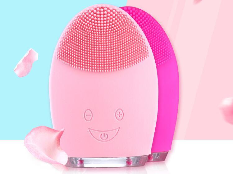 Waterproof Rechargeable Electric Silicone Facial Brush Face Blackhead Pores Removal Cleansing Machine