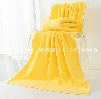 100% Cotton 450GSM 32s/2 White Plain Bath Towel for Hotels