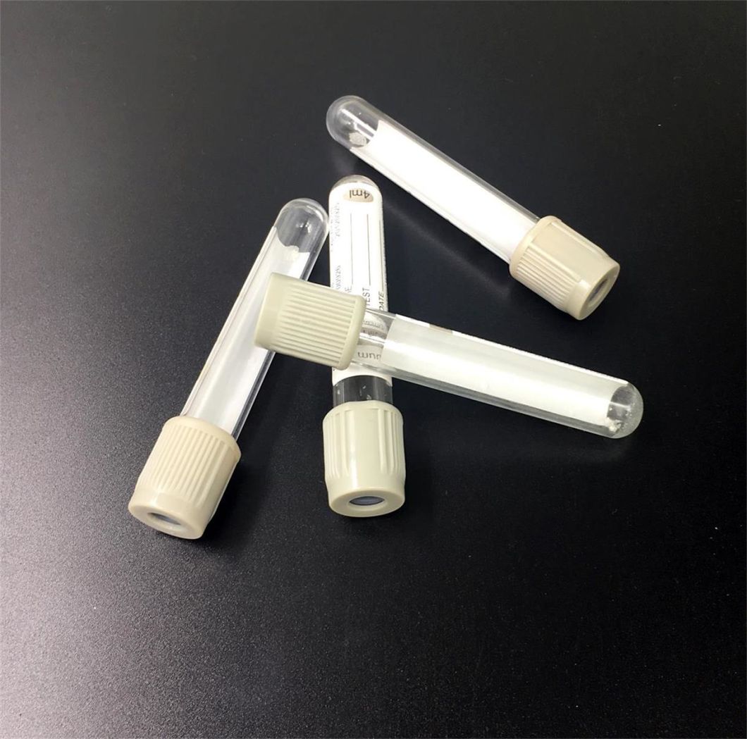 Glass and Pet Glucose Anticoagulation Tube with Grey Top for Hospital Use (high quality)