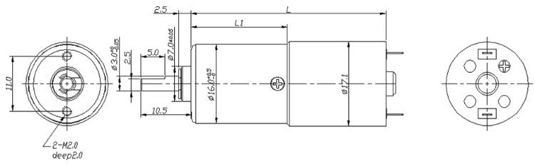 16mm Brushless DC Motor with High Precision for Reducer Parts