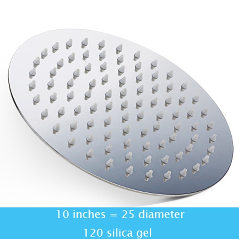 Rainfall Round Top Over Head Stainless Steel Shower Head Bathrrom Showerheads