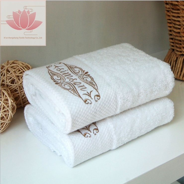 Wholesale Luxury 100% Cotton Soft Embroidery Hotel Hand Towel