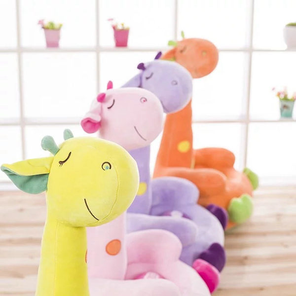 Kids Giraffe Plush Sofa Seat, Soft Tatami Chairs, Birthday Gifts