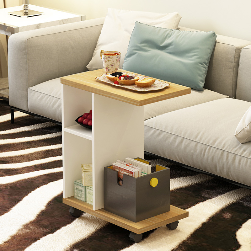 New Design Living Room Movable Tea /Side Table Style Square Wood Coffee Table