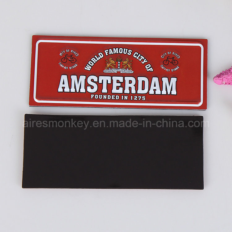 OEM 3D PVC Embossed Fridge Magnet of Holland Market