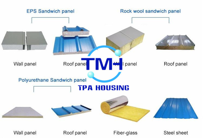 Professional Manufacture Sandwich Panel Prefabricated Steel Structure Workshop