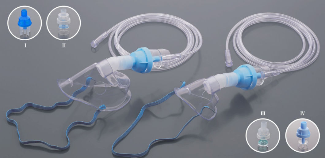 Swivel PVC Transparent Pediatric Swivel Nebulizer Mask