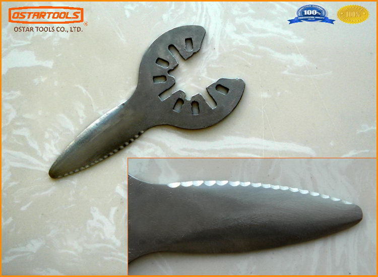 Straight Oscillating Cut out Saw Blade with One Side Serrated