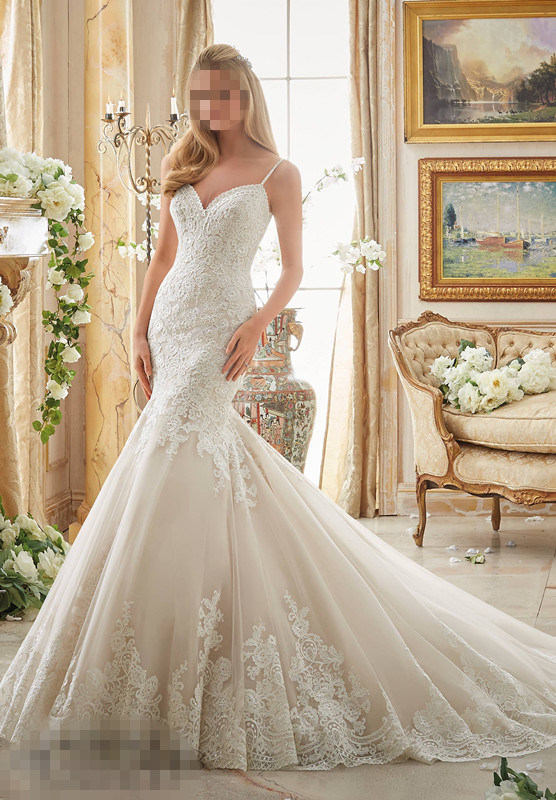 2017 Mermaid Lace Bridal Wedding Dresses 2871