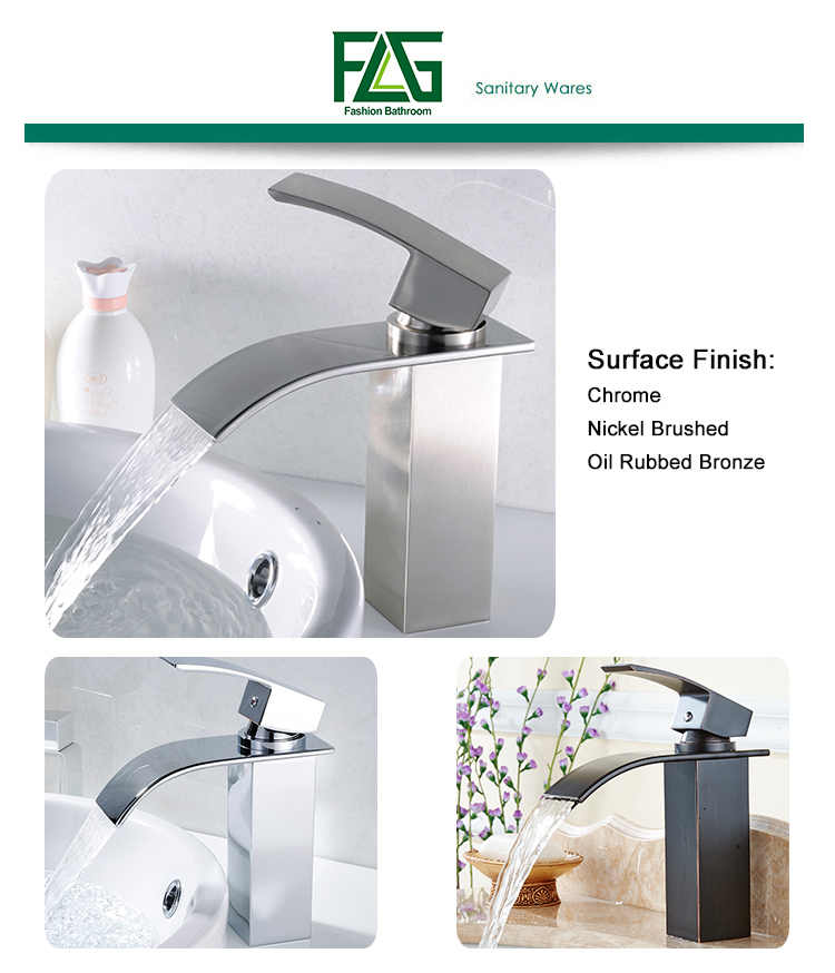 Flg Nickel Brushed Bathroom /Sanoitary /Kitchen Single Handle Water Faucet