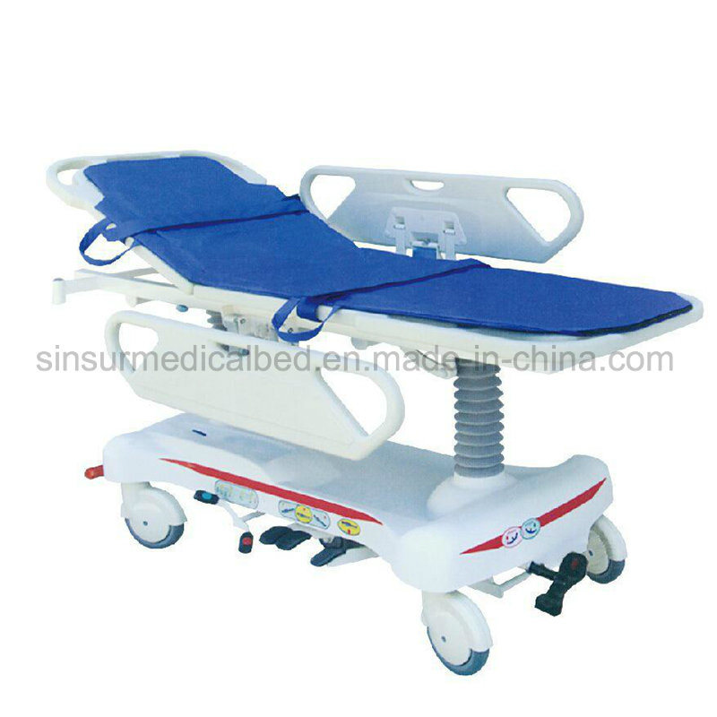 High Quality Hospital Ambulance Electric Hydraulic Multi-Function Transport Stretcher