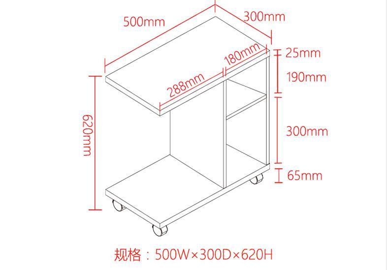 Living Room Movable Tea/End /Side Table Style Square Wood Coffee Table New Design