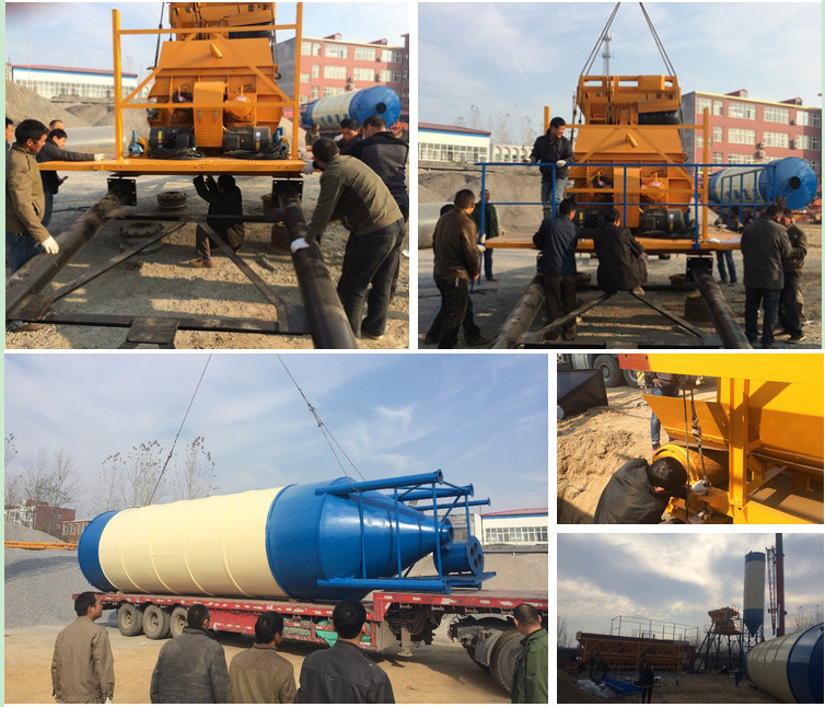 Stationary Fully Automatic Concrete Batching Plant for Sale (Hzs75)