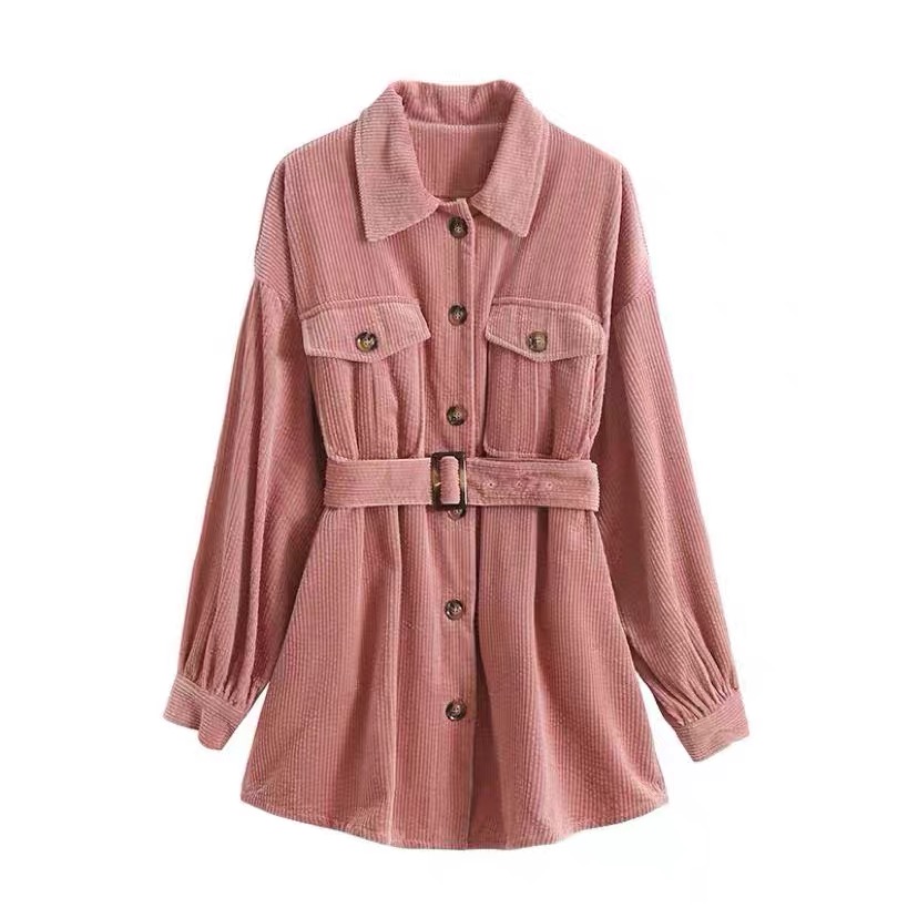 New arrival Lady Corduroy fabric slim jacket New arrival Lady Corduroy fabric slim jacket