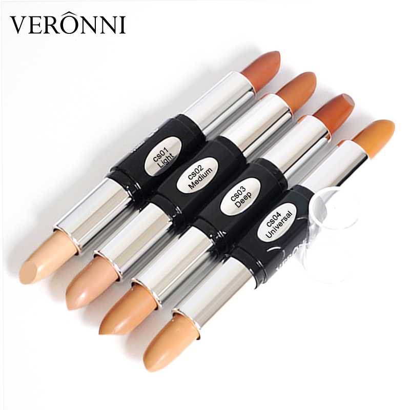 2018 New-Selling Veronni 4 Colors Double-Head Concealer Foundation Stick