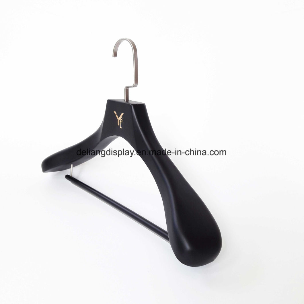 Luxury Black Wooden Clothes Hanger for Men