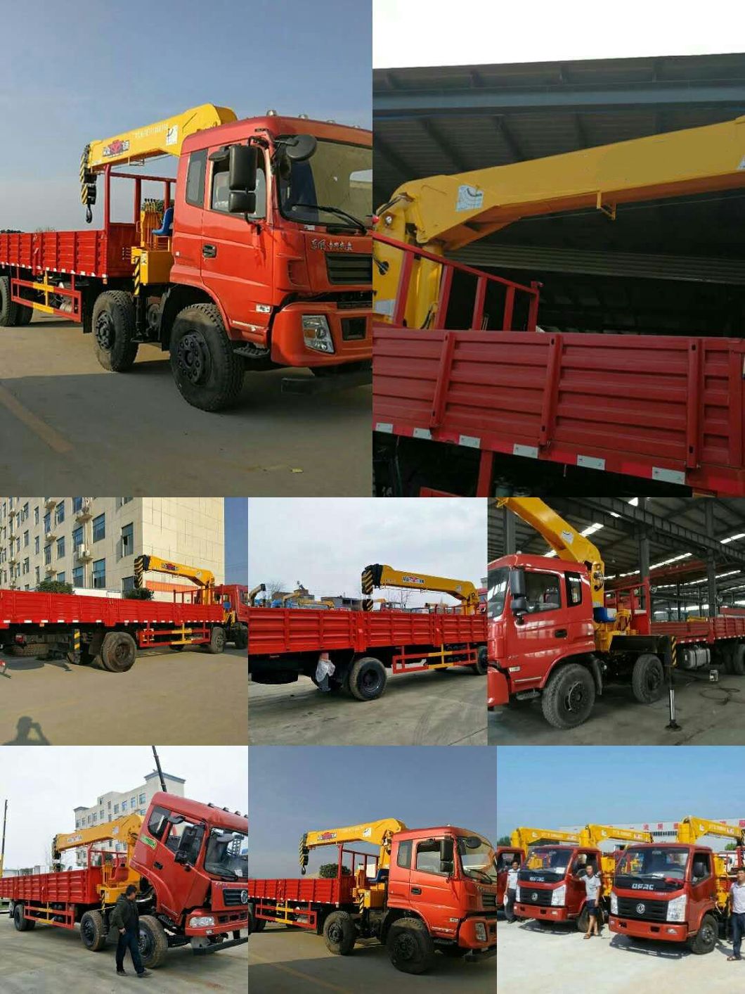Dongfeng 4X2 Truck Mounted Crane, Truck with 5tons Knuckle Boom Crane 3.5 Ton Crane with Truck