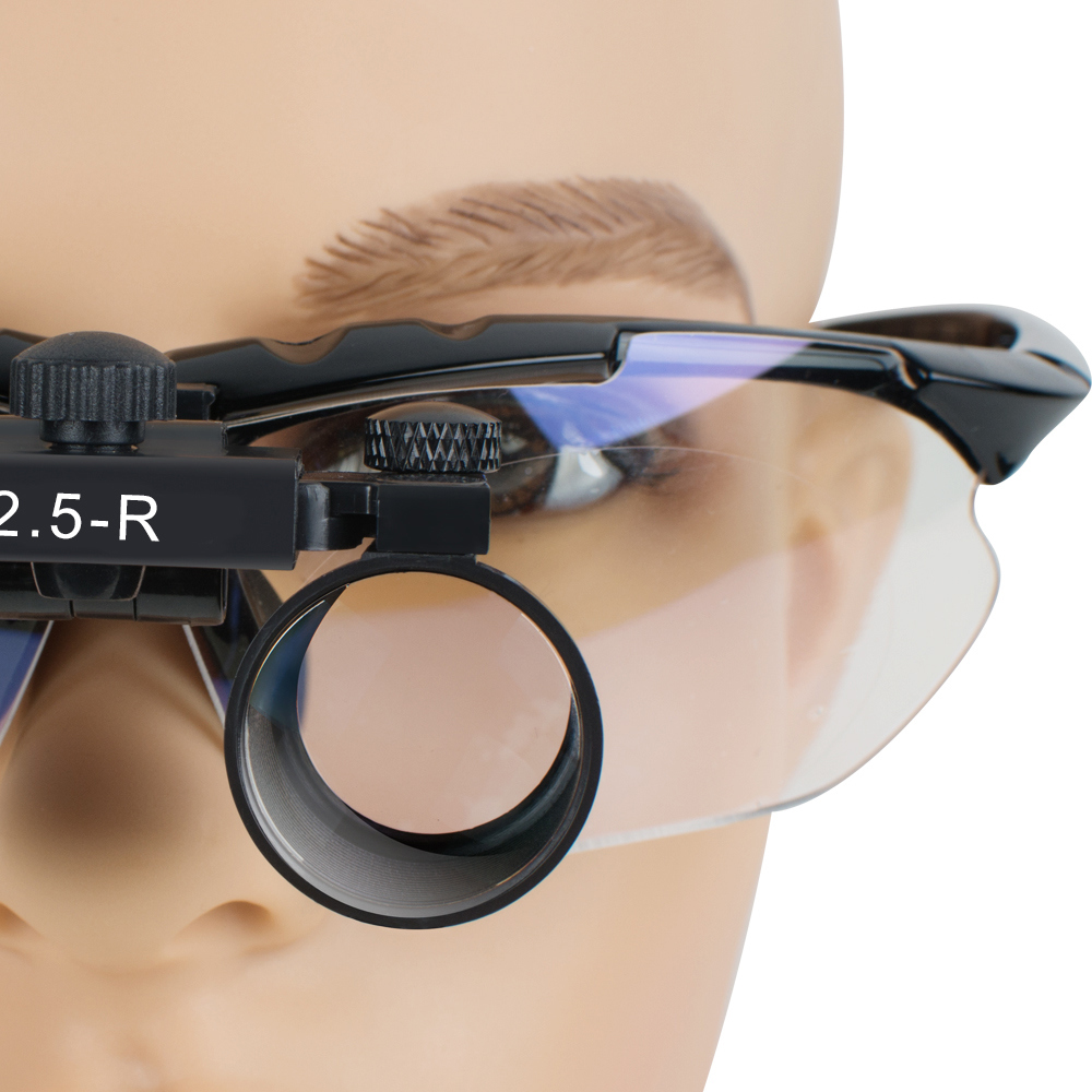 New 2.5X Dentist Black Dental Surgical Medical Binocular Loupes -Alisa