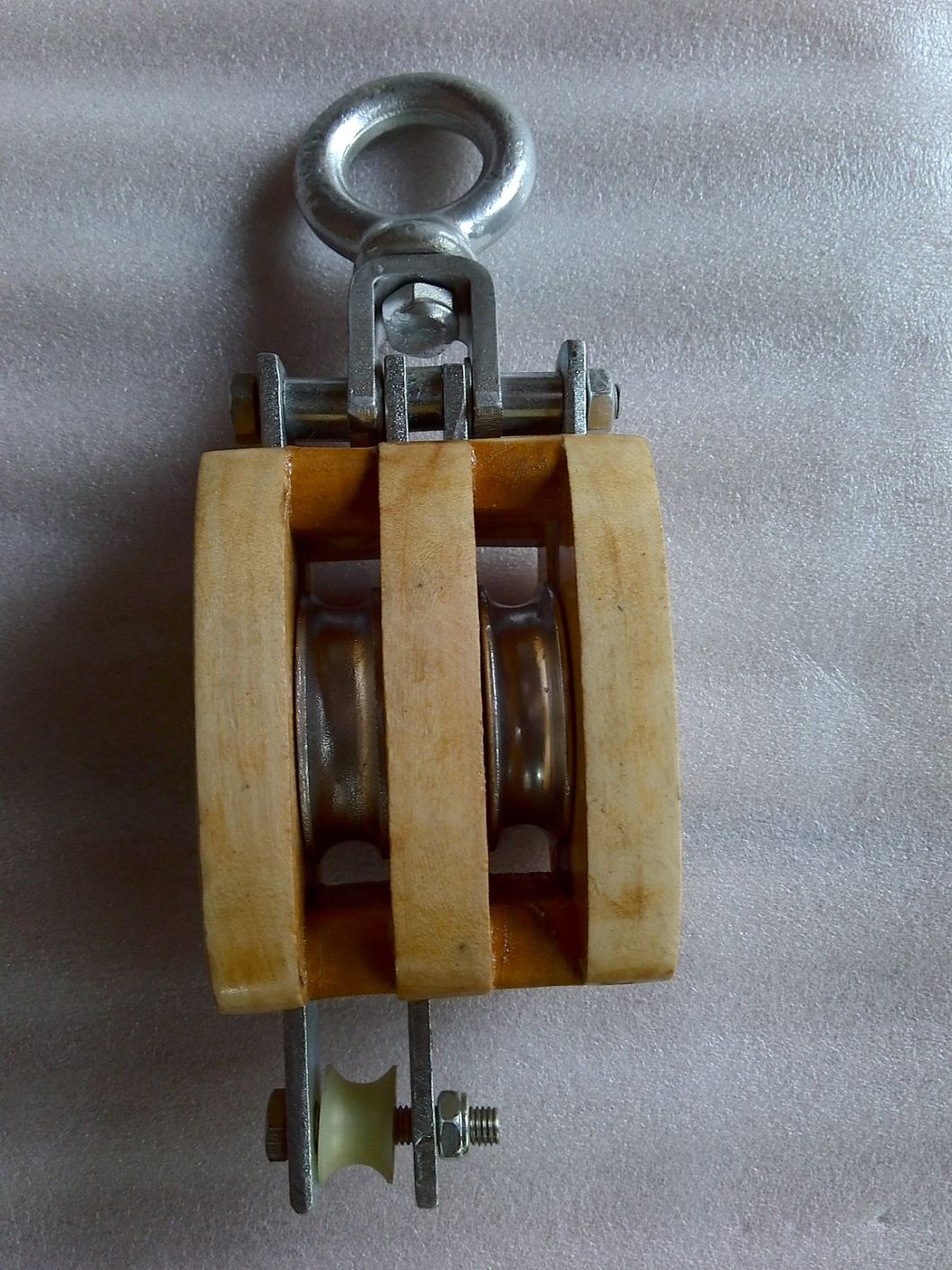 Wooden Pulley with Single/Double Sheave for Manila Rope