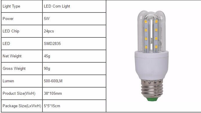 High Power E27 LED Corn Bulb Lamps LED Spotlights Corn LED Bulb