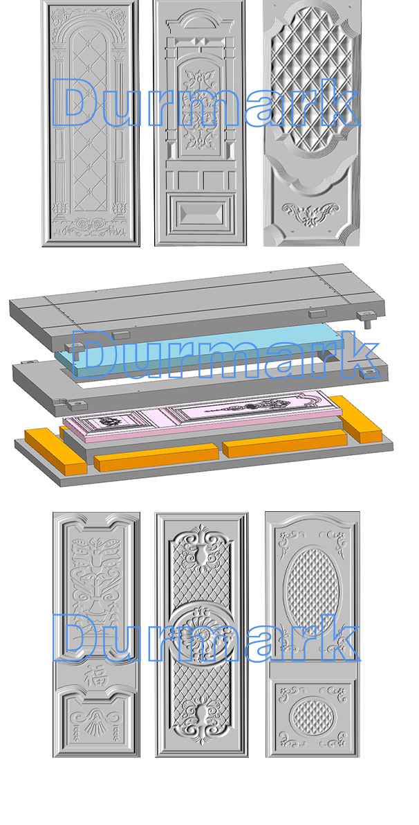 Door Panel Hot Press Machine / Core Board Moulded/Door Skin Machine