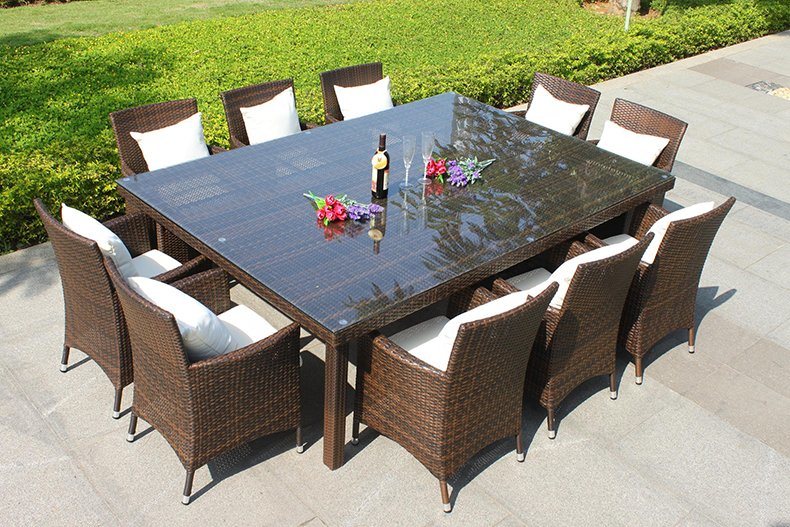 Popular Design Outdoor Garden Furniture UV-Resistant Rattan Chair Table Set