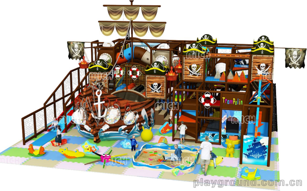 Ce Children Pirate Ship Indoor Commercial Playground Set