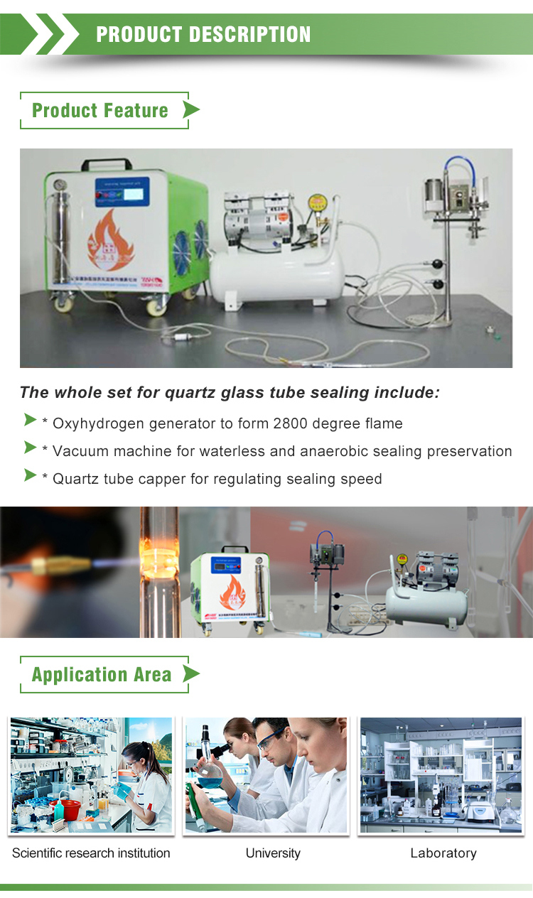 High Quality Quartz Laboratory Equipment Water Fuel Oxyhydrogen