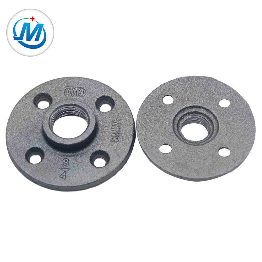 Black Malleable Iron Pipe Fitting Floor Flange