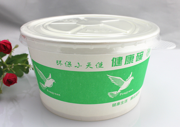 Wholesale Take Away Disposable Paper Soup Bowl with Lid