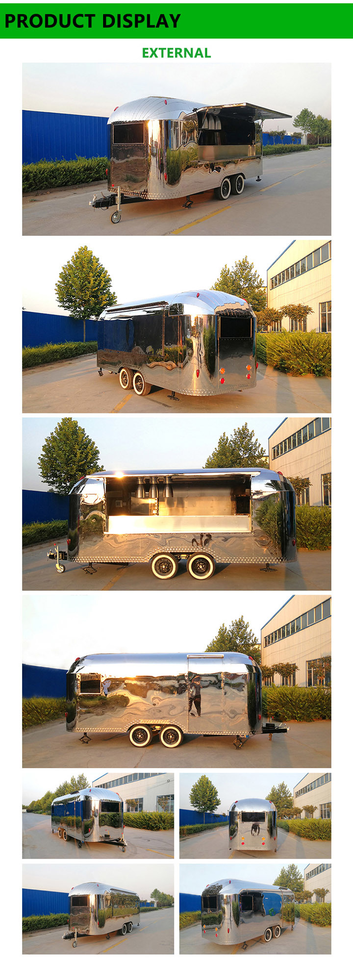 Factory Recomended Food Van with Electric Generator