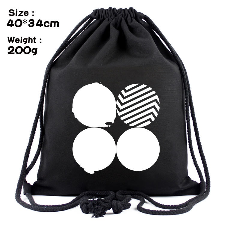 Hot Bag Satchel Bts Canvas Backpack Student Bag