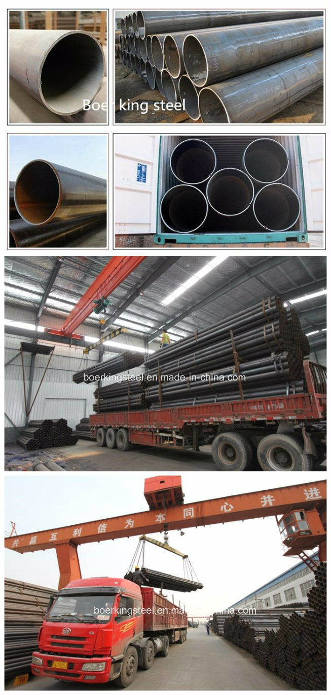 China S355jr LSAW Carbon Welded Steel Pipe for Building Material, High Quality S355jr Pipe