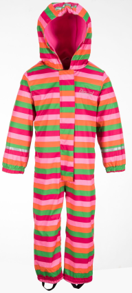 2018 Low Price PU Waterproof Kid Rainbow Overall Rainwear