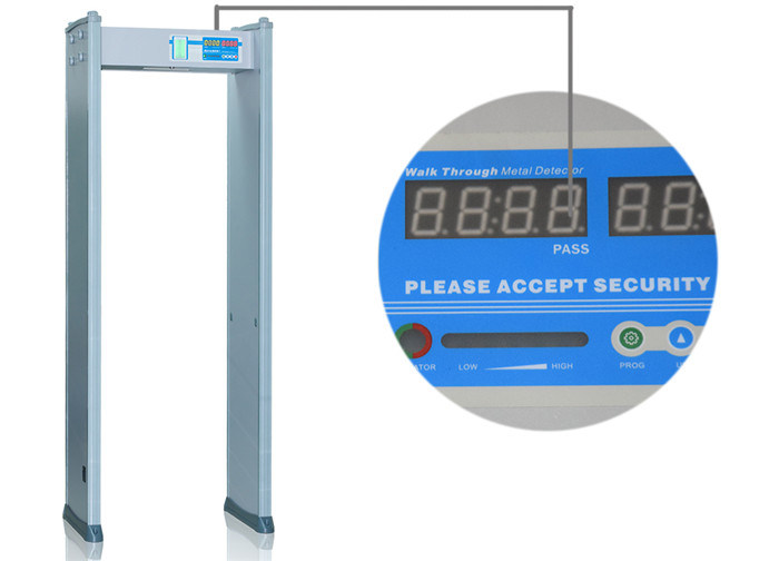 4 Zones Sound Alarm Digital Metal Detector for Railway Security