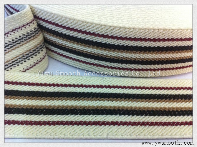 Fashion Multicolor Woven Wide Elastic Band Use for Clothes Accessories