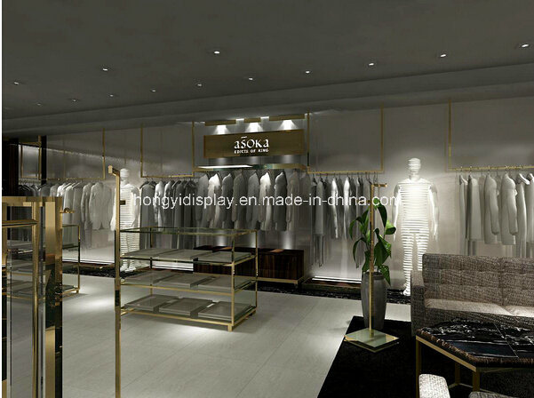 Marble Base Display Shop Fittings for Luxury Men Clothing Shop Decoration